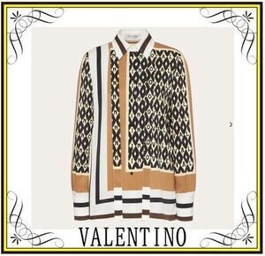 VALENTINO 【VALENTINO】プリントツイル シャツ (VALENTINO/ブラウス・シャツ) WB3AB2N36JG247【BUYMA】