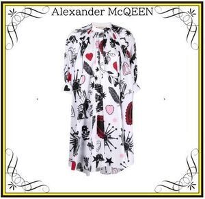 VALENTINO 【Alexander McQueen】ペーパーカット トラピーズ ミニドレス (alexander mcqueen/ワンピース) 666331QCAEN【BUYMA】
