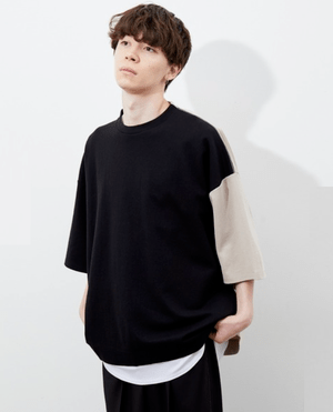 JUNRed 襟配色TEE