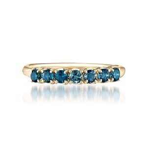 STAR JEWELRY K10 リング BLUE TOPAZ RING