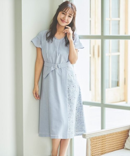 Debut de Fiore サイドカットワークワンピース