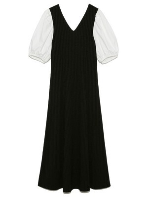 Lily Brown カットバックシャンワンピース（膝丈/ミディ丈ワンピース）