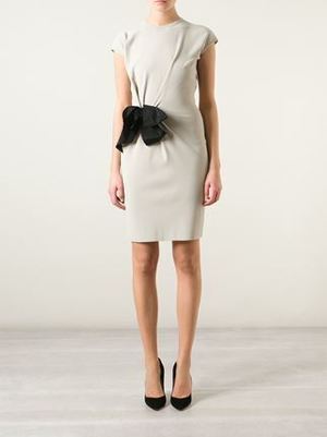 LANVIN リボン装飾 ワンピース