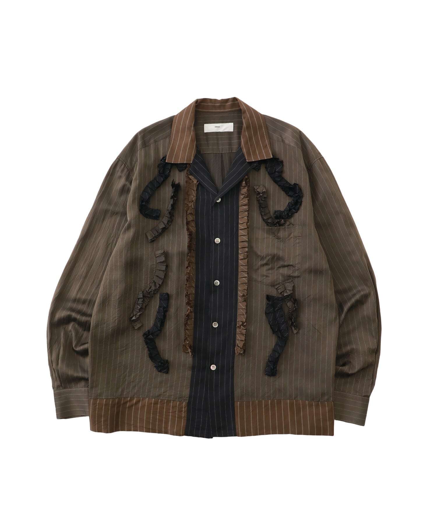 TOGA VIRILIS Cupra stripe shirt