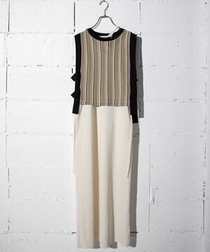 ANOGH JQD VEST CUTDRESS 2P