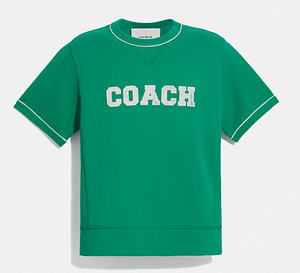 COACH NEW アスレジャー スウェットシャツ オーガニック コットン