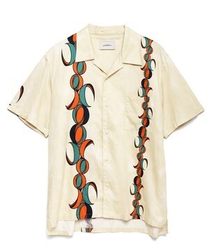 TATRAS GEOMETRY SATIN SHIRT（Seagreen）