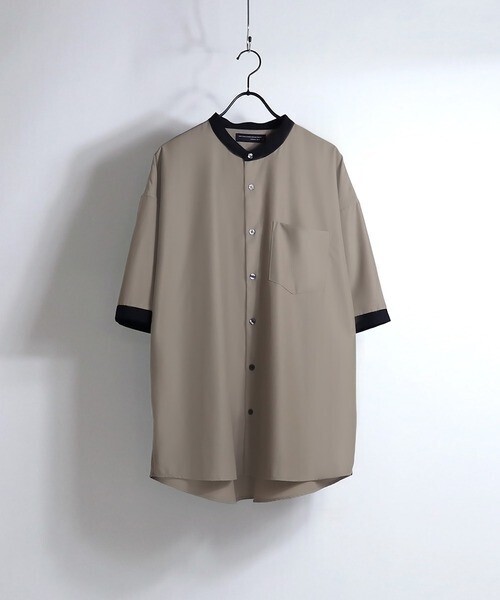 Confirm TRバンドカラービッグクレリックシャツSS