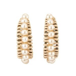 ADER.bijoux RATTAN pearl pierce
