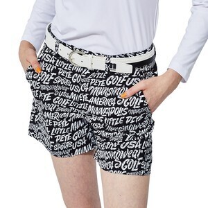 Munsingwear ENVOY【XIMENA COLLABORATION】吸汗速乾・ストレッチロゴプリント ショートパンツ
