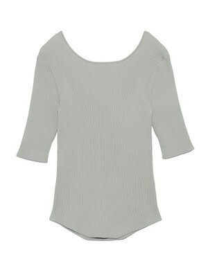 emmi 【emmi atelier】ecoコンパクト半袖ニット