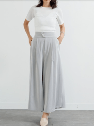 LADYMADE BACKプリーツワイドパンツ