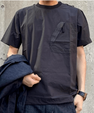 G-STAR RAW WOVEN ZIP POCKET LOOSE T-SHIRT/オーバーサイズ/ビッグシルエット