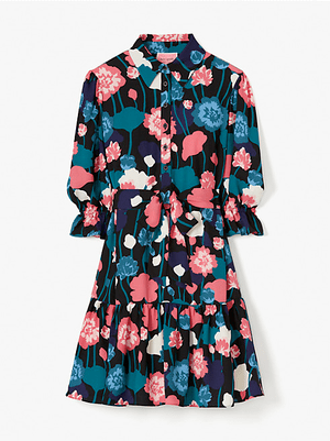 kate spade new york バイニー フローラル フルイド シャツドレス