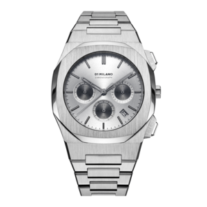 D1 MILANO Chronograph Silver with Stainless Steel Bracelet