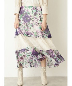 JILLSTUART クレアフラワースカート