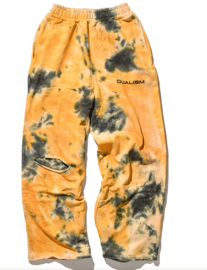 DUALISM DUALISM SPRAY TIE DYE SWEAT PANTS