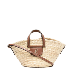 JIMMY CHOO Macy ラフィア ハンドバッグ