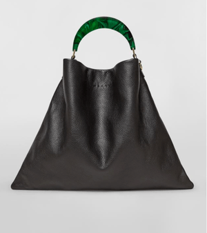 MARNI ハンマードカーフスキン HOBO バッグ レジンハンドル