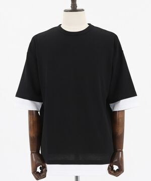 CAMBIO リップルフェイクレイヤードTee Tシャツ