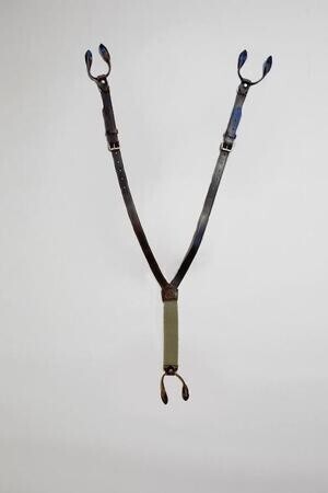 Nigel Cabourn レザーサスペンダー - ピートレーベル