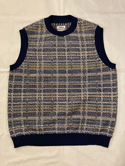 COOHEM CHECK TWEED VEST