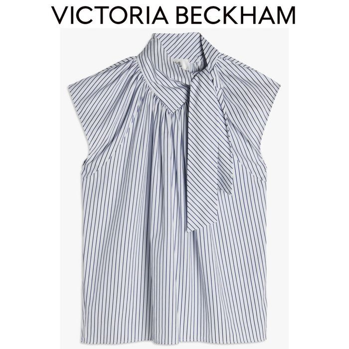 Victoria Beckham ストライプ ディテールトップ