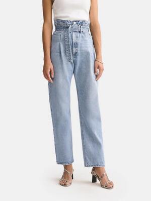 AGOLDE Reworked ‘90s Ultra-High Rise Ankle Paperbag Jeans