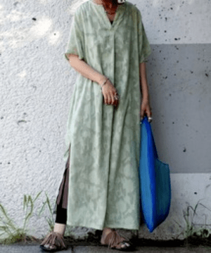 antiqua 花柄シアーワンピース・po-00096