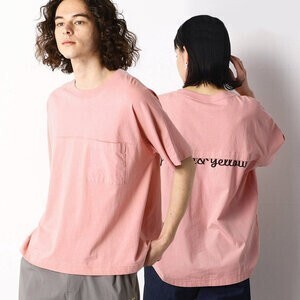 Purple&Yellow ワイドシルエット バックロゴ Ｔシャツ