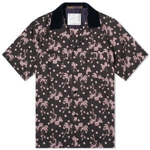 sacai Sun Surf Palm Tree Print Shirt