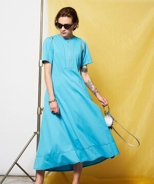 MAISON SPECIAL 2WAYスリーブジャージーワンピース