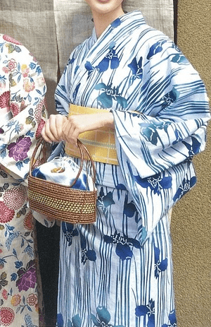 竺仙 浴衣　菖蒲