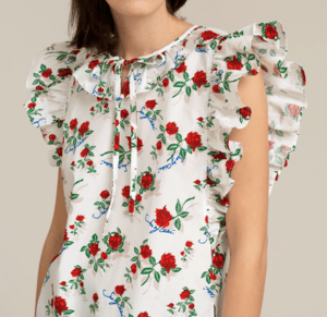 SEE BY CHLOE ノースリーブのプリントトップス