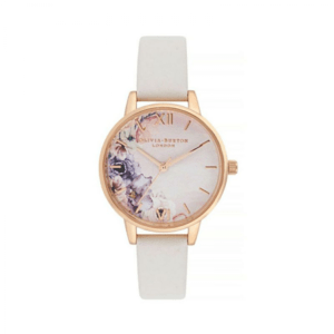OLIVIA BURTON Watercolour Florals-Blush & Rose Gold