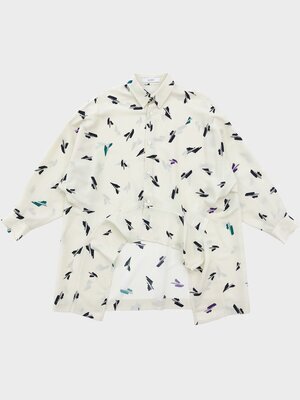 UJOH TRIMING LONG SHIRT (IVORY)