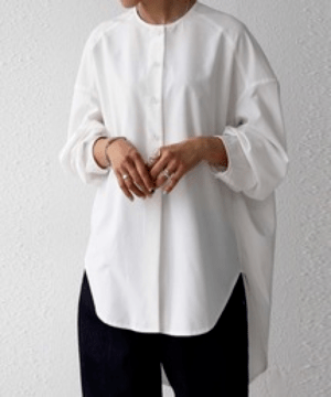antiqua フロントスリットシャツ シャツ レディース 長袖 ・ pk-00714