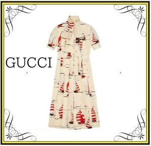 GUCCI 【GUCCI】プリント ドレス ワンピース (GUCCI/ワンピース) 654450ZAGR4【BUYMA】