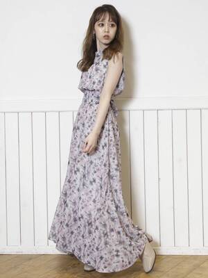 dazzlin CHAMELEON FLOWERシャーリングワンピース