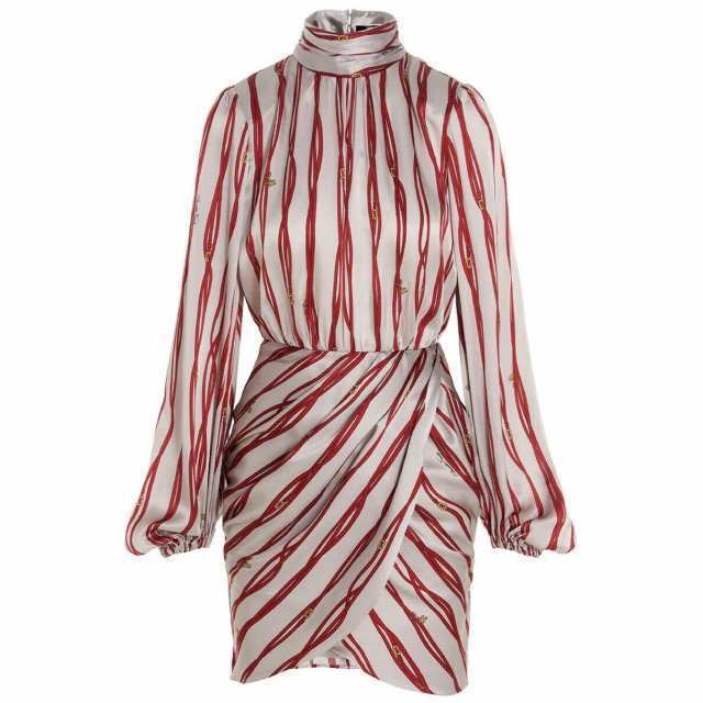 ELISABETTA FRANCHI Multicolor All over print silk dress
