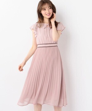 MISCH MASCH 配色ラインプリーツワンピース