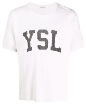 SAINT LAURENT メンズ Saint Laurent サンローラン YSLロゴ Tシャツ (Saint Laurent/Tシャツ・カットソー) 480335YB2IS【BUYMA】