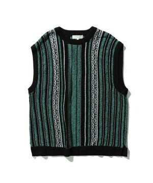 B:MING by BEAMS ジャカード ドロップショルダー ベスト