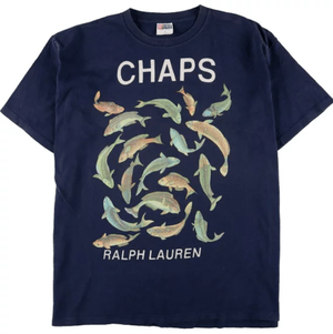 Ralph Lauren CHAPS チャップス 半袖 プリントTシャツ
