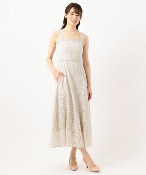 TOCCA Linen-like Lace DRESS