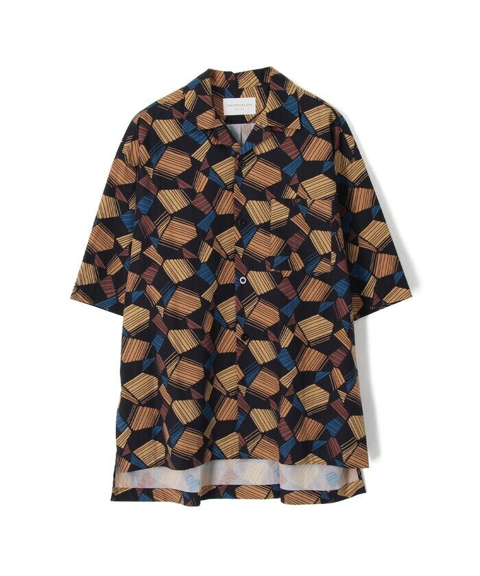 TOMORROWLAND BUYING WEAR ファブリックデザイン コットン開襟ショートスリーブシャツ