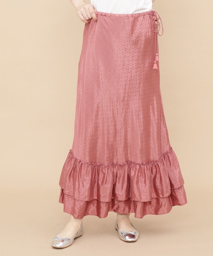 NE QUITTEZ PAS RAYON DOBBY SKIRT