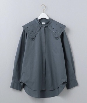 6(ROKU) <6(ROKU)>EMBROIDERY COLLAR BLOUSE/ブラウス