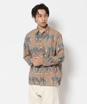 BOHEMIANS 別注LOVE ZEBRA TYPEWRITER REG L/S SHIRTS