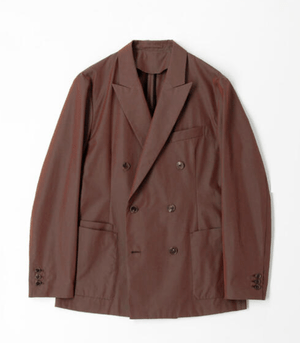 CABaN コットンシャンブレー ダブルブレストジャケット
